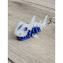 Breloczek Skeleton Shark + KeySpinner 3d - Brelok Druk3d fidget Keychain