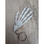Świecący brelok szkieletowa dłoń - Druk 3D Keychain