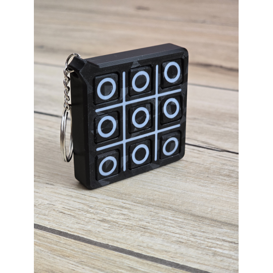 Brelok Gra Kółko i krzyżyk – Brelok 3d - Druk3d fidget Keychain mixGadzet