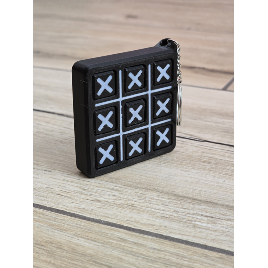 Brelok Gra Kółko i krzyżyk – Brelok 3d - Druk3d fidget Keychain mixGadzet