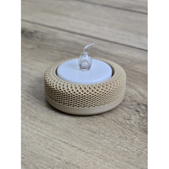 Elegancki świecznik drukowany 3D + świeczka LED GRATIS! Druk3d mixGadzet