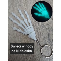 Świecący brelok szkieletowa dłoń - Druk 3D Keychain