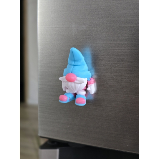 Gnom Boy 2w1 Brelok i magnes na lodówkę 3d - Brelok Druk3d fidget Keychain