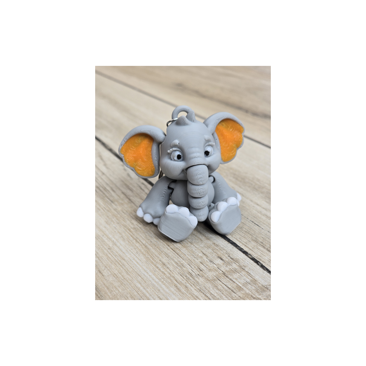 Uroczy Słonik 3D - Breloczek z Charakterem - Brelok Druk 3D Keychain