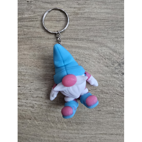Gnom Boy 2w1 Brelok i magnes na lodówkę 3d - Brelok Druk3d fidget Keychain