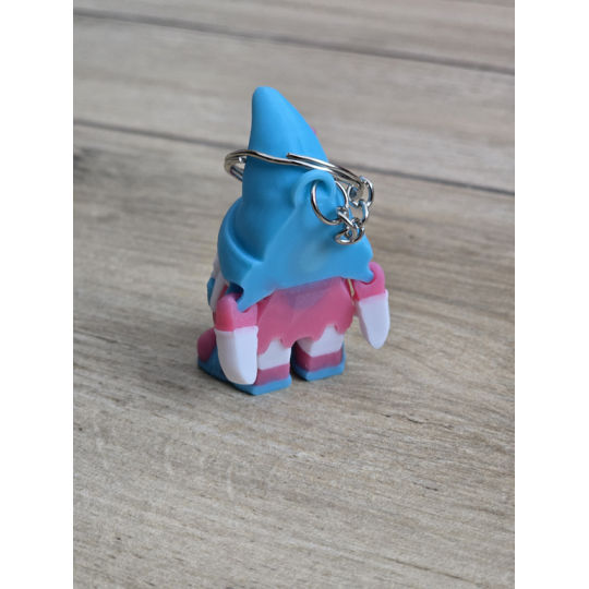 Gnom Girl 2w1 Brelok i magnes na lodówkę 3d - Brelok Druk3d fidget Keychain