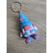 Gnom Girl 2w1 Brelok i magnes na lodówkę 3d - Brelok Druk3d fidget Keychain
