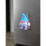 Gnom Girl 2w1 Brelok i magnes na lodówkę 3d - Brelok Druk3d fidget Keychain