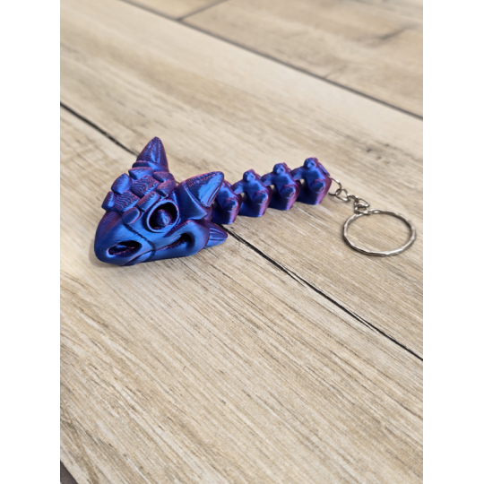 Unikatowy Brelok 3D Szkielet Ankylozaura - Druk3d Keychain