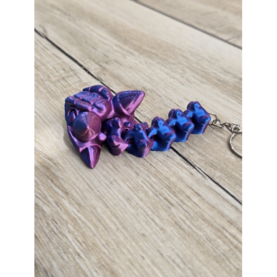 Unikatowy Brelok 3D Szkielet Ankylozaura - Druk3d Keychain