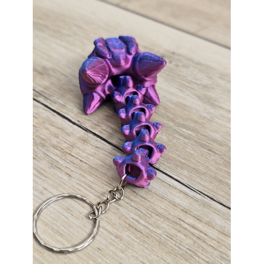 Unikatowy Brelok 3D Szkielet Ankylozaura - Druk3d Keychain