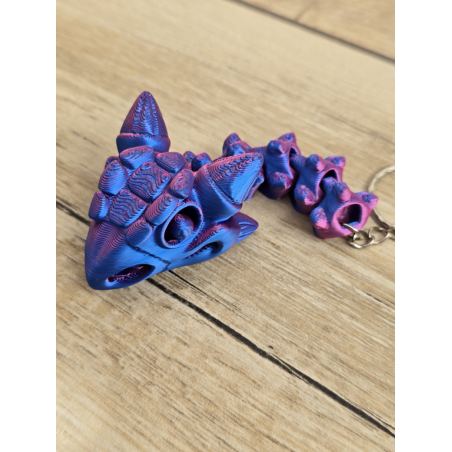 Unikatowy Brelok 3D Szkielet Ankylozaura - Druk3d Keychain