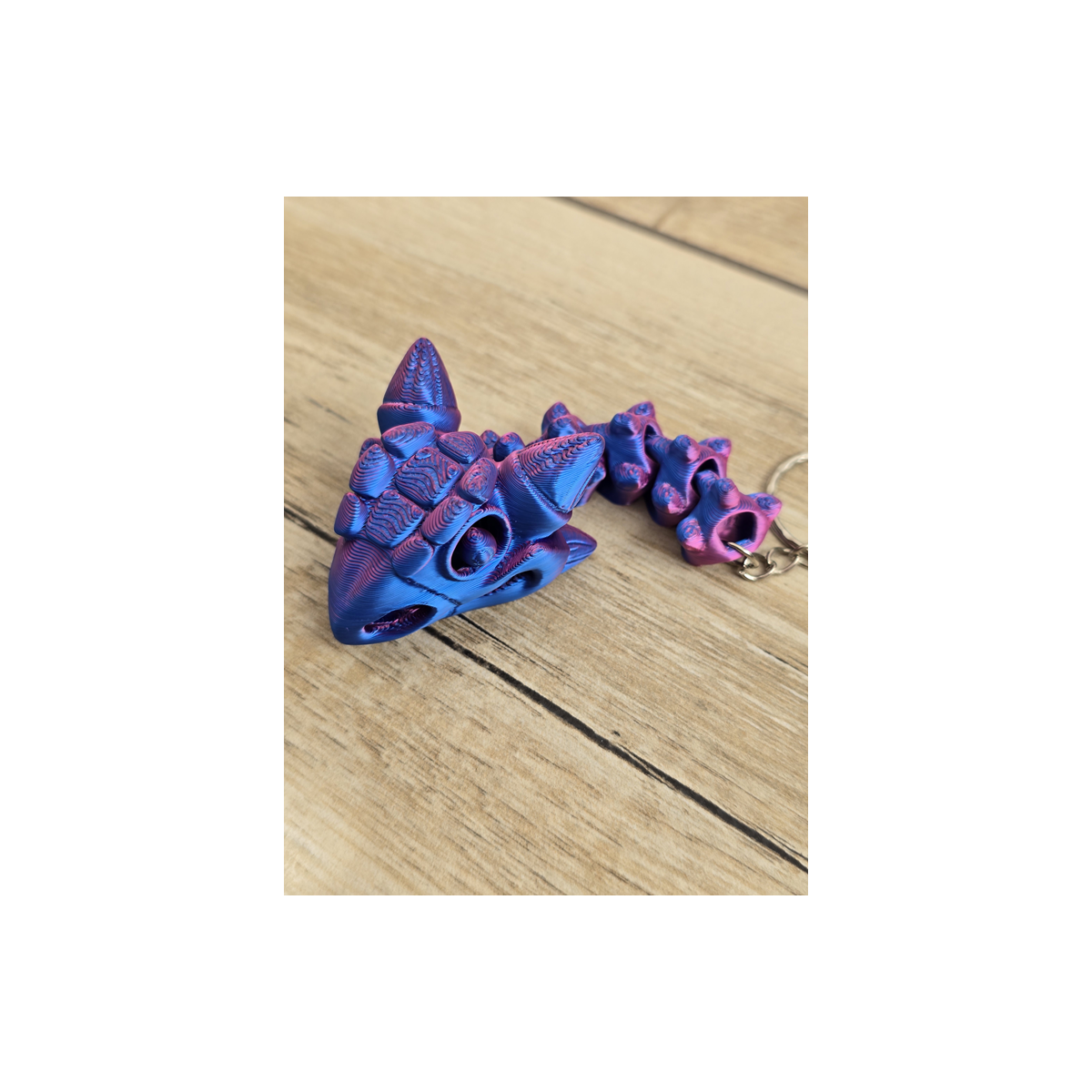 Unikatowy Brelok 3D Szkielet Ankylozaura - Druk3d Keychain