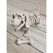 Figurka Szkielet Jamnika (18cm) + Gratisowa Kość! 3d - Brelok Druk3d fidget
