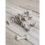 Figurka Szkielet Jamnika (18cm) + Gratisowa Kość! 3d - Brelok Druk3d fidget