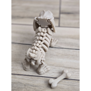 Figurka Szkielet Jamnika (18cm) + Gratisowa Kość! 3d - Brelok Druk3d fidget