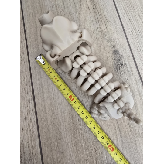 Figurka Szkielet Jamnika (18cm) + Gratisowa Kość! 3d - Brelok Druk3d fidget