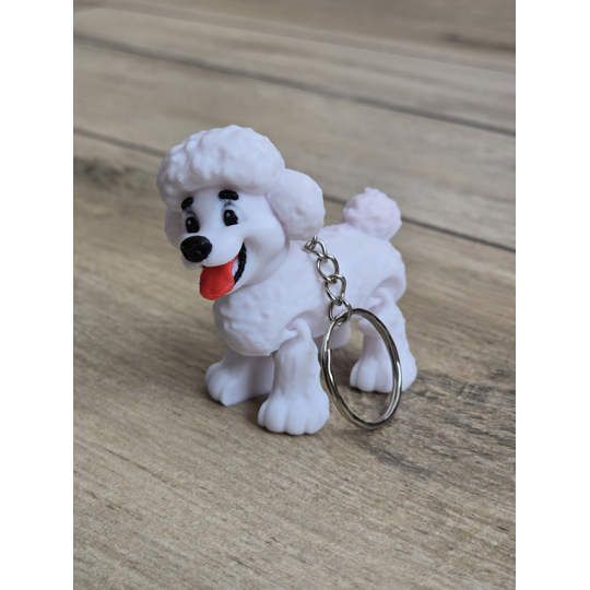 Breloczek Pudel 3d - Brelok Druk3d fidget Keychain mixGadzet