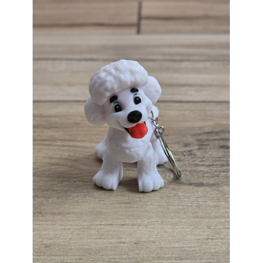 Breloczek Pudel 3d - Brelok Druk3d fidget Keychain mixGadzet