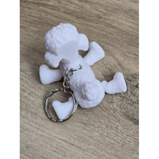 Breloczek Pudel 3d - Brelok Druk3d fidget Keychain mixGadzet