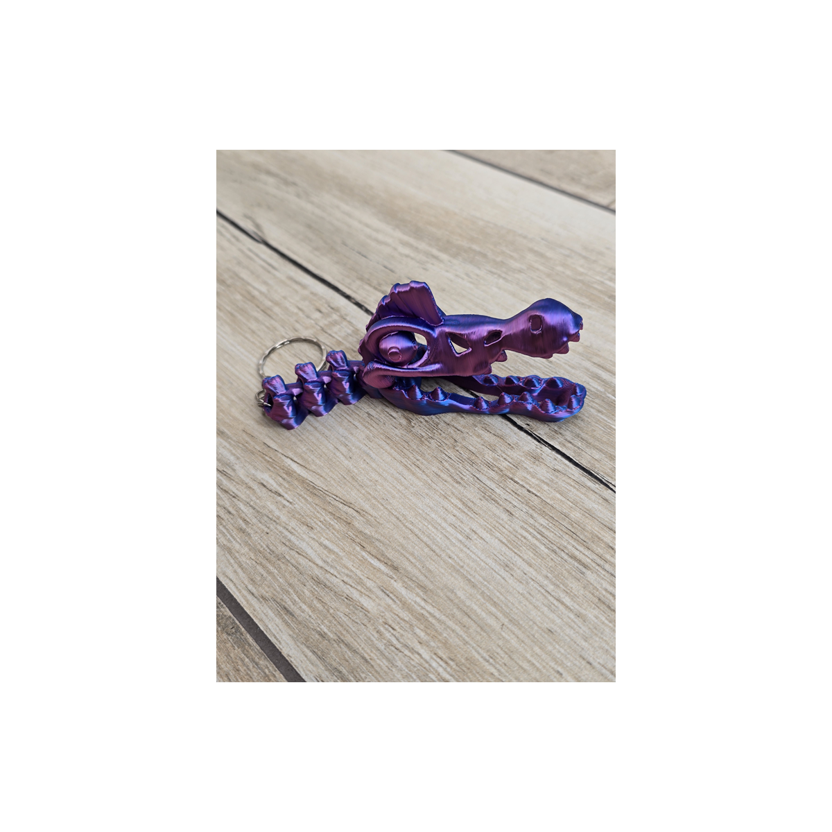 Unikatowy Brelok 3D Szkielet Spinozaura - Druk3d Keychain