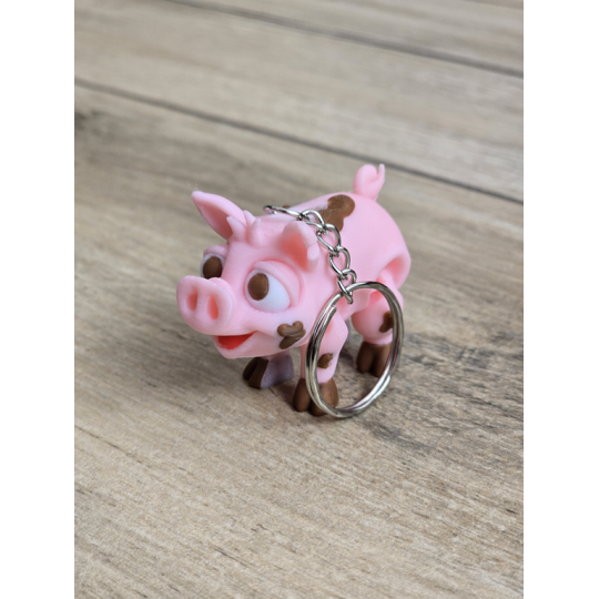 Breloczek Świnka 3d - Brelok Druk3d fidget Keychain mixGadzet