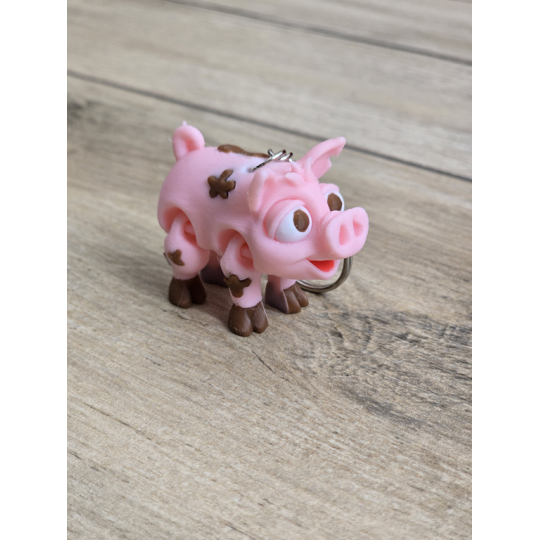 Breloczek Świnka 3d - Brelok Druk3d fidget Keychain mixGadzet