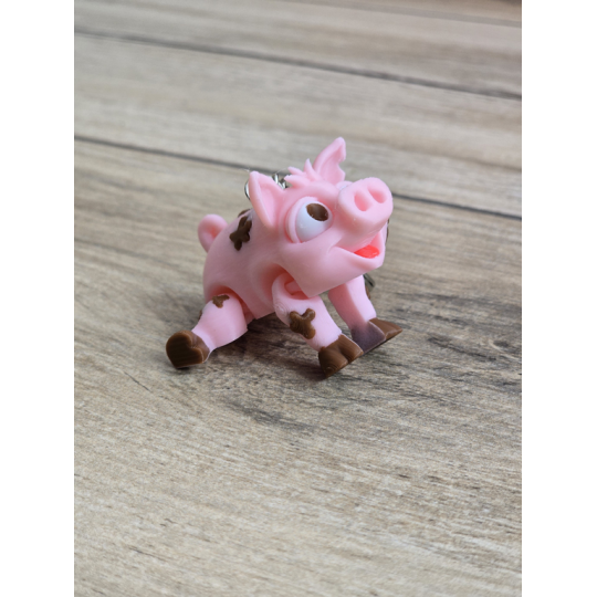 Breloczek Świnka 3d - Brelok Druk3d fidget Keychain mixGadzet