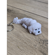 Breloczek Bichon Frise 3d - Seria Psów Brelok Druk3d fidget Keychain