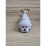Breloczek Bichon Frise 3d - Seria Psów Brelok Druk3d fidget Keychain