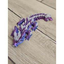 Wolf DragonCrystal 16cm - Ruchomy Świecący w Nocy - Druk 3D mixGadzet