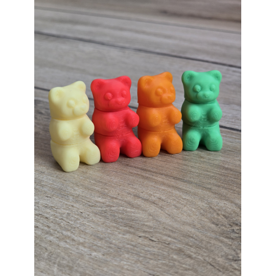 Zestaw Mini Figurek 4szt Gummy Bear 3d - Druk3d fidget mixGadzet.pl