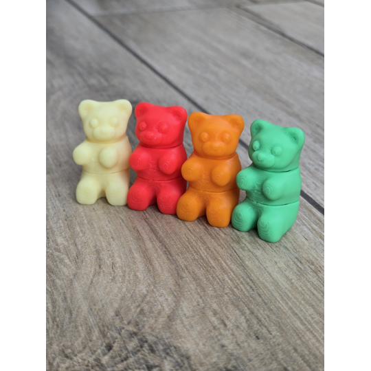 Zestaw Mini Figurek 4szt Gummy Bear 3d - Druk3d fidget mixGadzet.pl