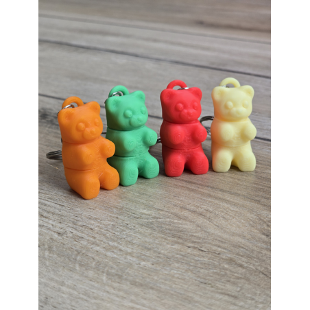 Breloczek Gummy Bear 3d - Brelok Druk3d fidget Keychain mixGadzet