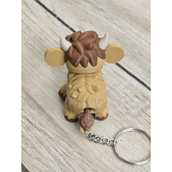 Breloczek z Uroczą Krową Highland 3D - Brelok Druk3d fidget Keychain