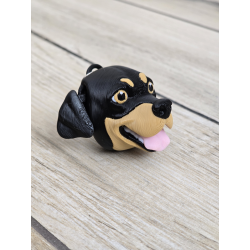 Uroczy Rottweiler Brelok i Magnes na Lodówkę 2w1 3D - Druk3d Keychain