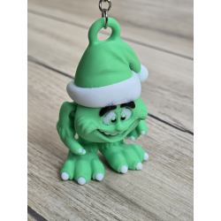 Figlarny Breloczek Grinch - Świąteczna Psota 3D - Brelok Druk3d Keychain