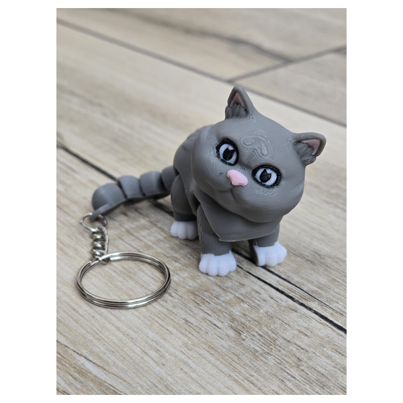 Uroczy Koci Breloczek 3D - Brelok Druk3d fidget Keychain mixGadzet